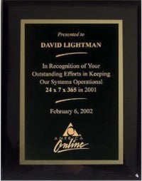 Ebony Plaque | custom Award