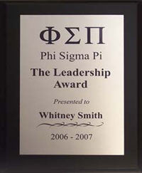 Black Award Plaque | Gold or Silver Plate