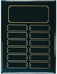 Ebony Perpetual Plaque | 12 or 24 name plate