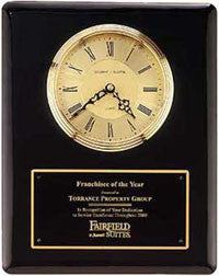 Ebony Clock |  Custom Engraved