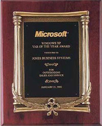 Antique Rosewood Award Plaque