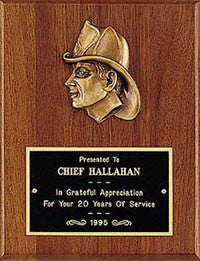 Fireman Plaque II | Cast Metal