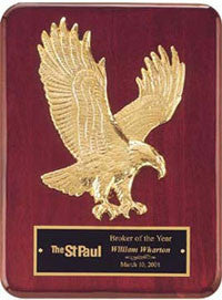 Rosewood eagle plaque