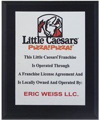 Economy Mini Color Plaque | Custom Logo