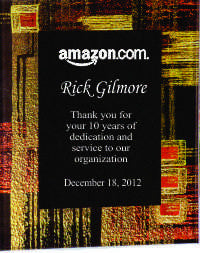 Gold Flake Art Plaque | Engraved Plate