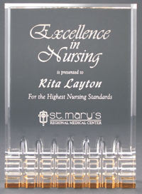Gold Mirage Acrylic Award | Custom Engraved Acrylic Award