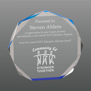 Octagon Acrylic Award