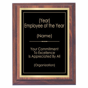 Employee of the Year Premier Award Plaque