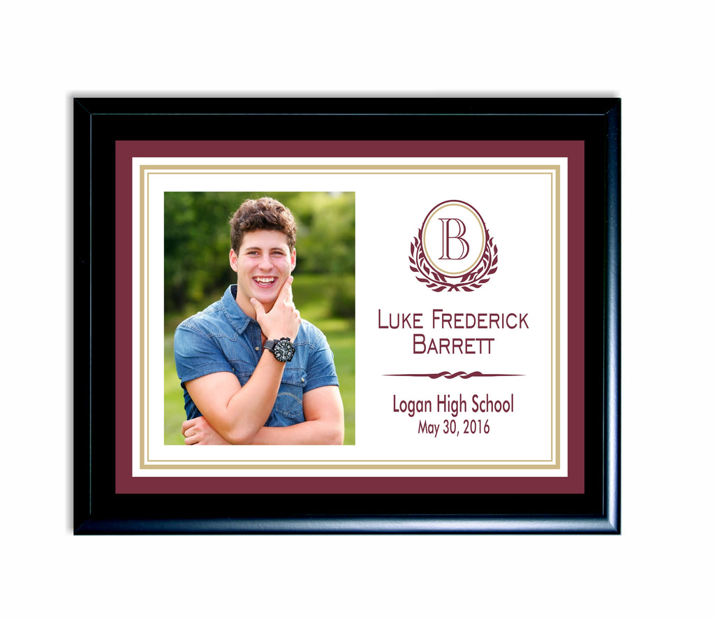 Graduation Plaque with monogram