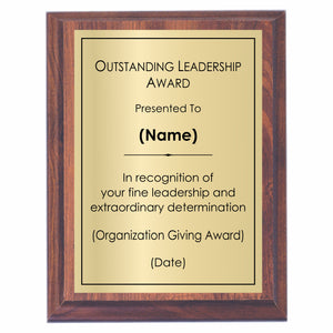 Outstanding Leadership Award