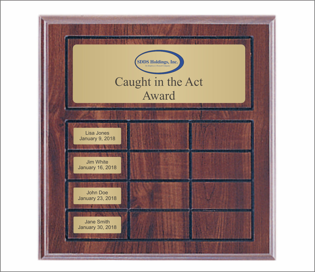 Gold Value Series Perpetual Plaque