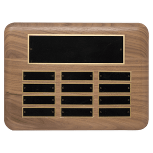 Walnut Landscape Perpetual Plaque