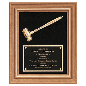 Large Framed Gavel Award Plaque