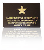 Lasered Metal Signs | Custom Engraved