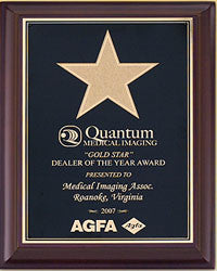 Cherry Wood Star Plaque | Custom Engraved Plate