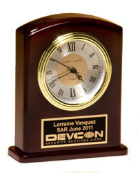 Rosewood Mantle Clock | Mantle Award Clock