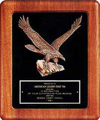 Walnut Framed Eagle plaque from awards2you