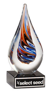 Art Glass | Teardrop-Shaped Award
