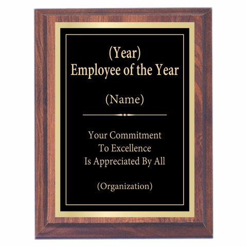 Employee of the Year Premier Award Plaque