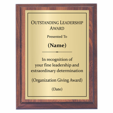 Outstanding Leadership Award