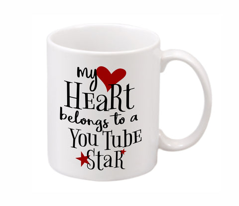 My Heart Belongs to a YouTube Star Mug